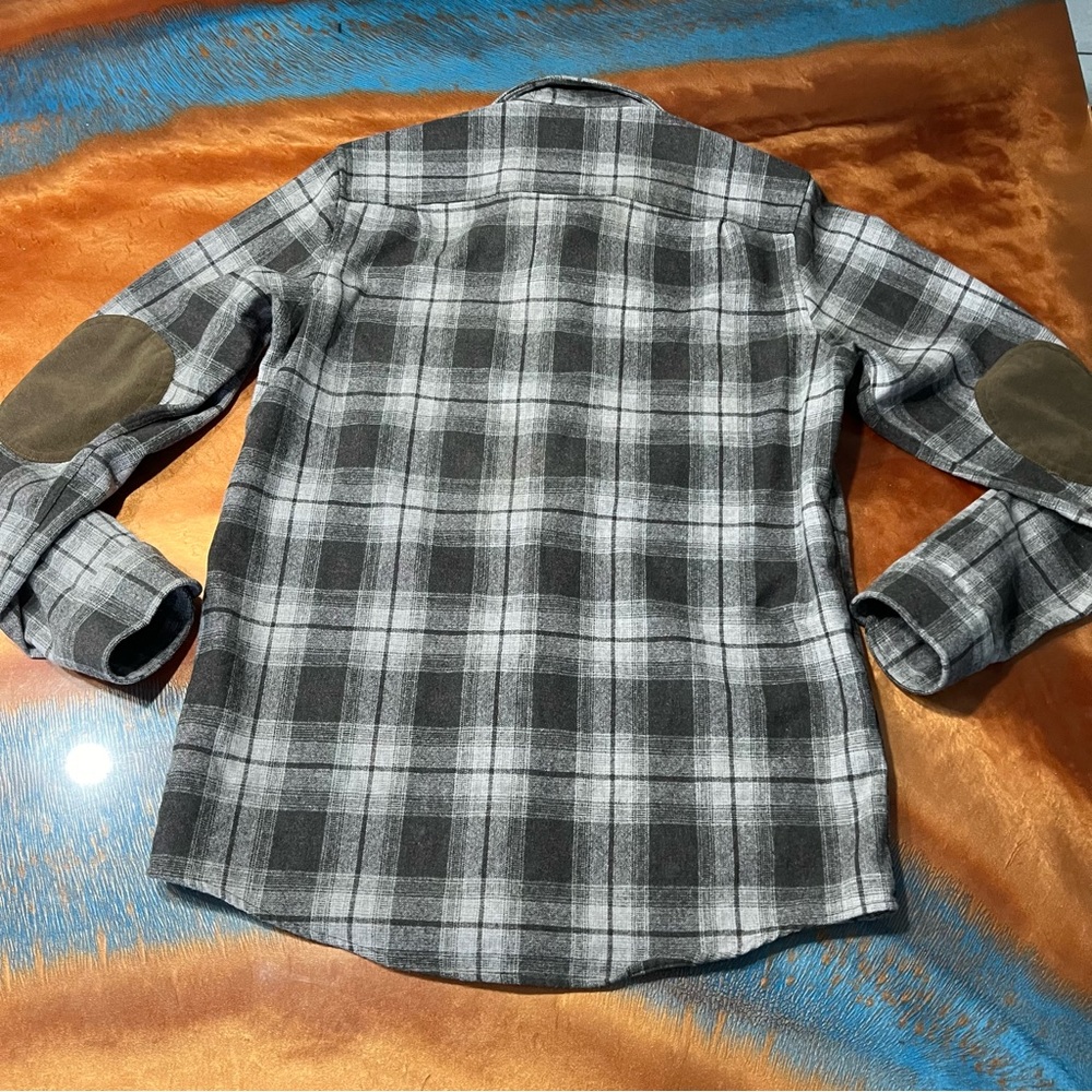 Pendleton Wool Plaid Trail Button Down Shirt Elbo… - image 8